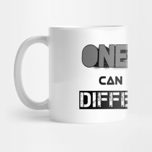 One Man Can Make A Difference Mug